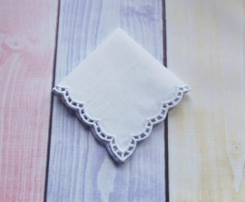 Handkerchief in the Hoop Machine Embroidery Design. Blank Free Etsy