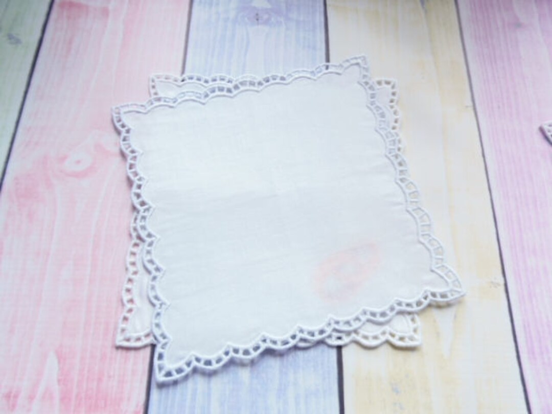 Handkerchief in the Hoop Machine Embroidery Design. Blank Free Standing