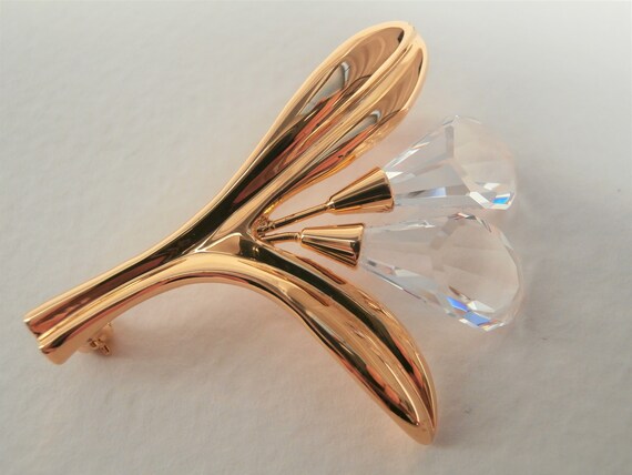 Genuine Swarovski Calla Lili Brooch Lili Brooch Crystal Brooch Vintage Crystal Brooch Glass Brooch Etsy