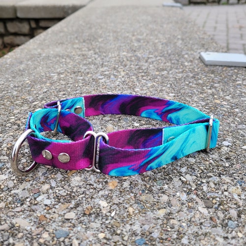 Martingale Dog Collar Personalized Laser Engraved Buckle Dog Etsy