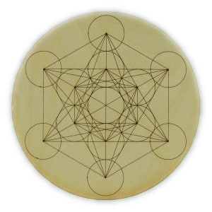 Metatron's Cube Crystal Grid | Sacred Geometry Wooden Grid ...