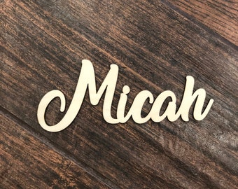 Custom Wood Script Sign | Personalized Wall Decor | Wooden Cake Topper | Custom Favor Signs for Weddings & Events