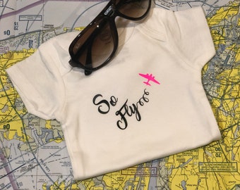 Aviation Themed Bodysuit- baby clothes- baby boy- baby girl- baby shower gift- baby gift ideas- baby bodysuit- baby onesie- organic baby