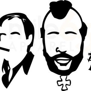 A-team shirtontwerp - SVG, Illustrator of PDF-bestand