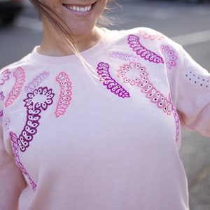 Hand embroidered sweatshirt image 5