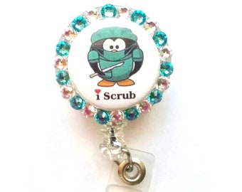 Scrub Tech ID Retractable Badge Holder