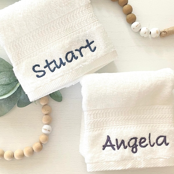 Personalized towel. Embroidered Cotton Hand towel. Custom Towel with name. Great gifts for the home, gym, Teen, Tween, Spa, Bridal Party