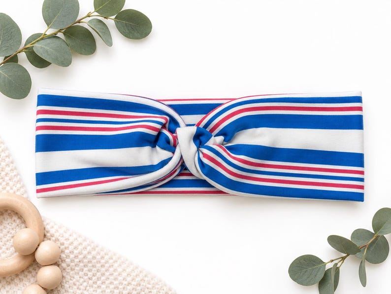 Mother Baby Nurse Headband, Labor & Delivery Nurse Gift, NICU Nurse Headband, Maternity Nurse Gift, Nursery RN Twist Headband Baby Stripe