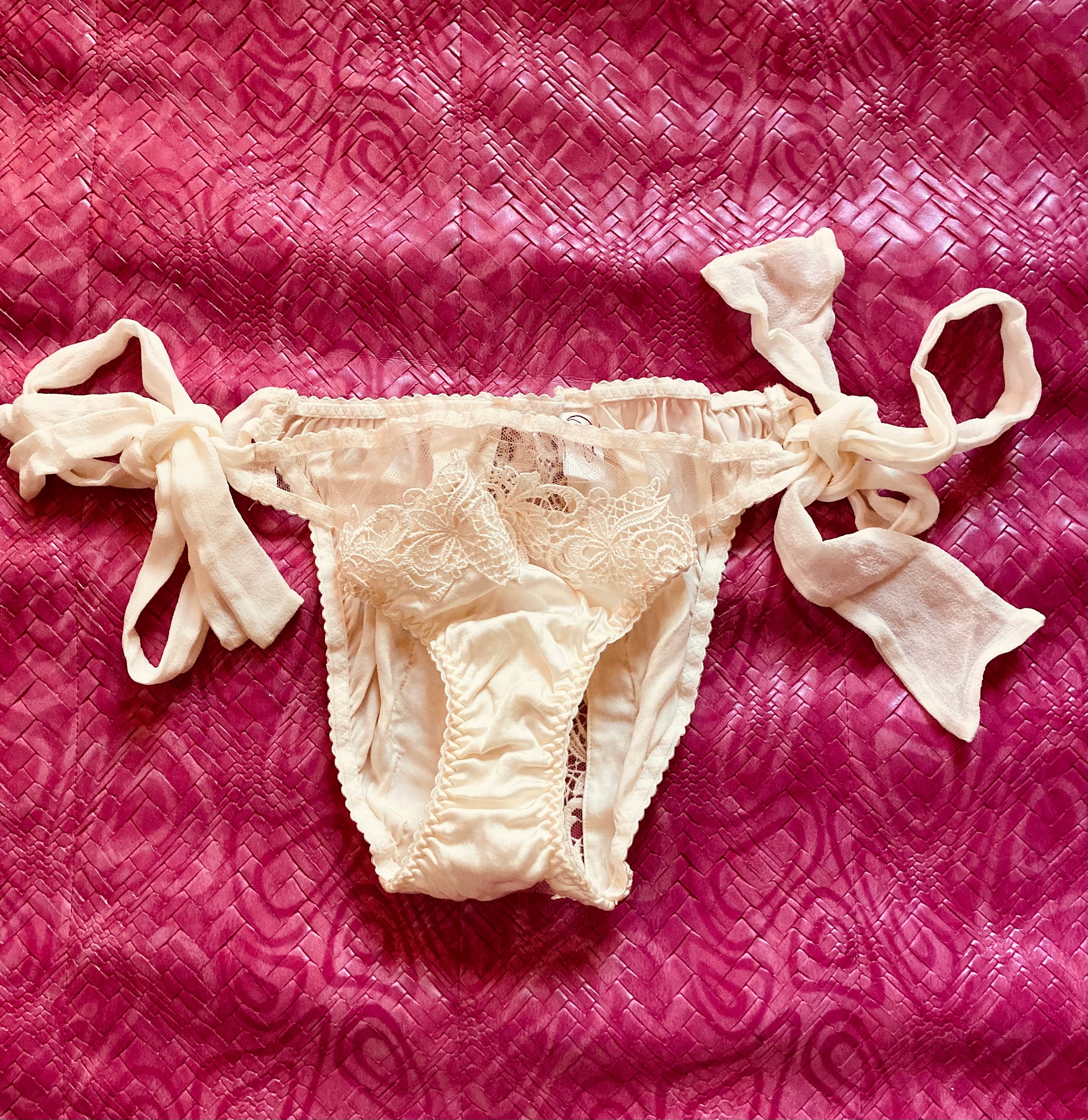 Cream Lace Panties -  UK