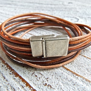 Armband für Frauen #3, Lederarmband, Lederarmband braun, Wickelarmband, handgefertigt,Boho Style, Boho Chic, Gypsy