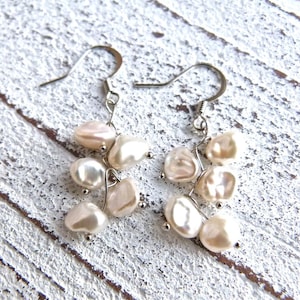 Keshi pearls #31,Keshi earrings,Pearls Earrings,Wedding,Handmade Jewelry,white,Ladies earrings,earrings,Women,Gift for her,Freshwater pearls