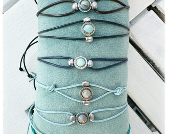 Leather Bracelet women Boho Style handmade