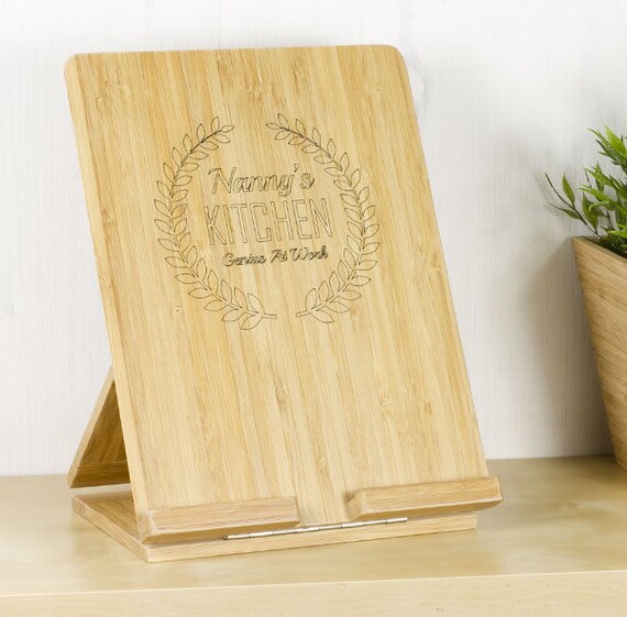 Personalized Giftpersonalised Bamboo Tablet Stand Mum Image 0