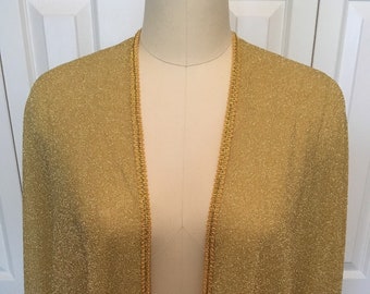 Stevie Nicks inspired "Gold Dust Woman" shawl cape clothing