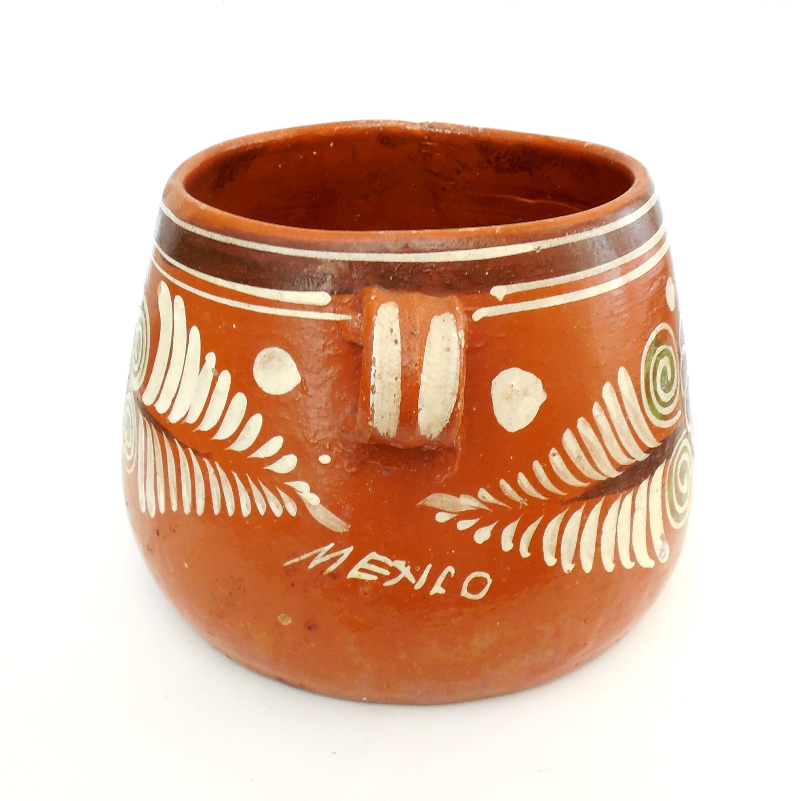 Large Mexican Olla Bean Pot Red Clay Pottery Made in Mexico Etsy
