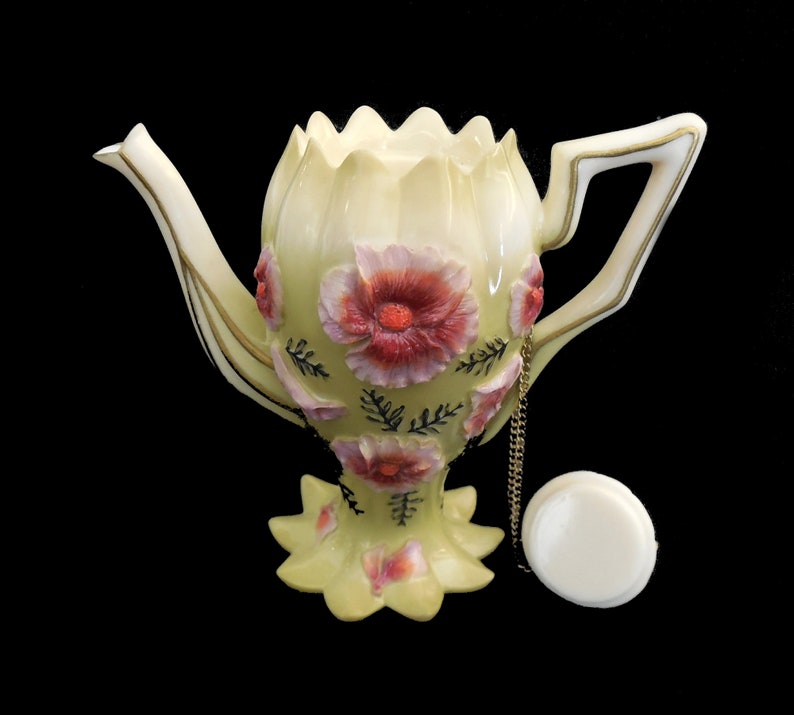 NINI Miniature Scalloped Teapot 613 Collectible Mini Tea Etsy