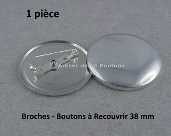 1 Broche - Bouton à Recouvrir 38 mm