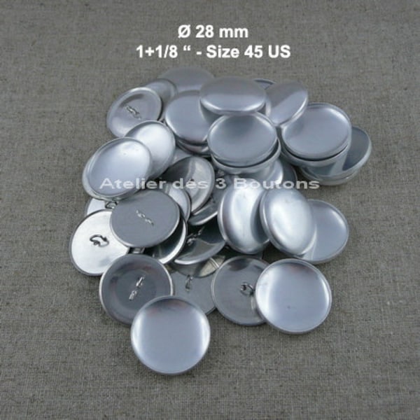 25 Boutons à Recouvrir 28 mm