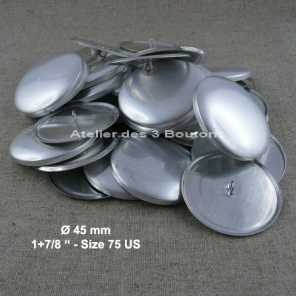 25 Cover Buttons 1.7/8" (Size 75)