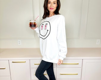 Puff Smiley Diet Coke Sweatshirt, puff, Gildan, soda, smiley, drink, graphic sweatshirt, sweatshirt