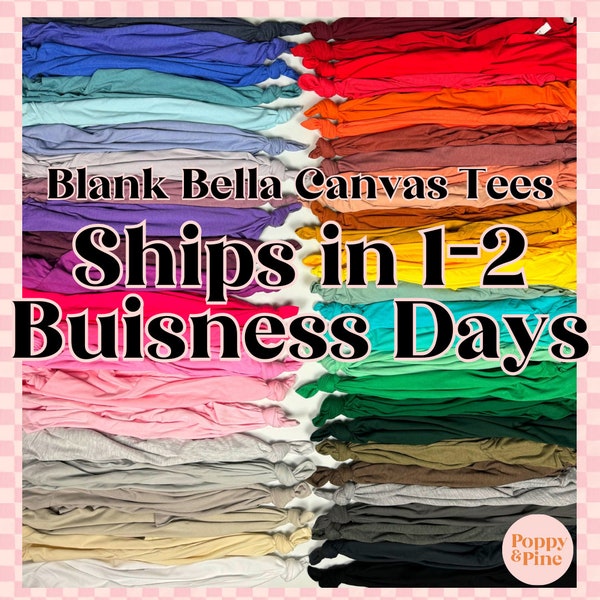 BLANK Bella Canvas Unisex Tees - PLAIN Bella Canvas Shirt, Plain Tee for shirt making, DIY Shirt, Blank Shirt, Shirt Blanks