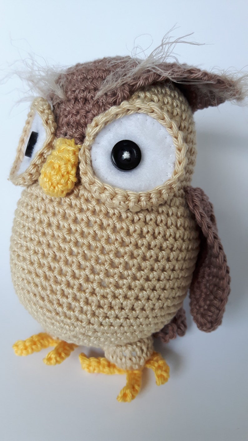 EuleHenriette Amigurumi Owl gehäkelt Eule Eule Stofftier