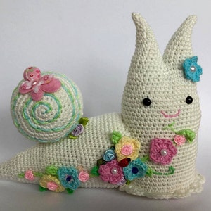Amigurumi PATTERN, Spring Snail Crochet PDF Pattern, DIY easy crochet pattern