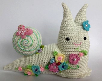 Amigurumi PATTERN, Spring Snail Crochet PDF Pattern, DIY easy crochet pattern