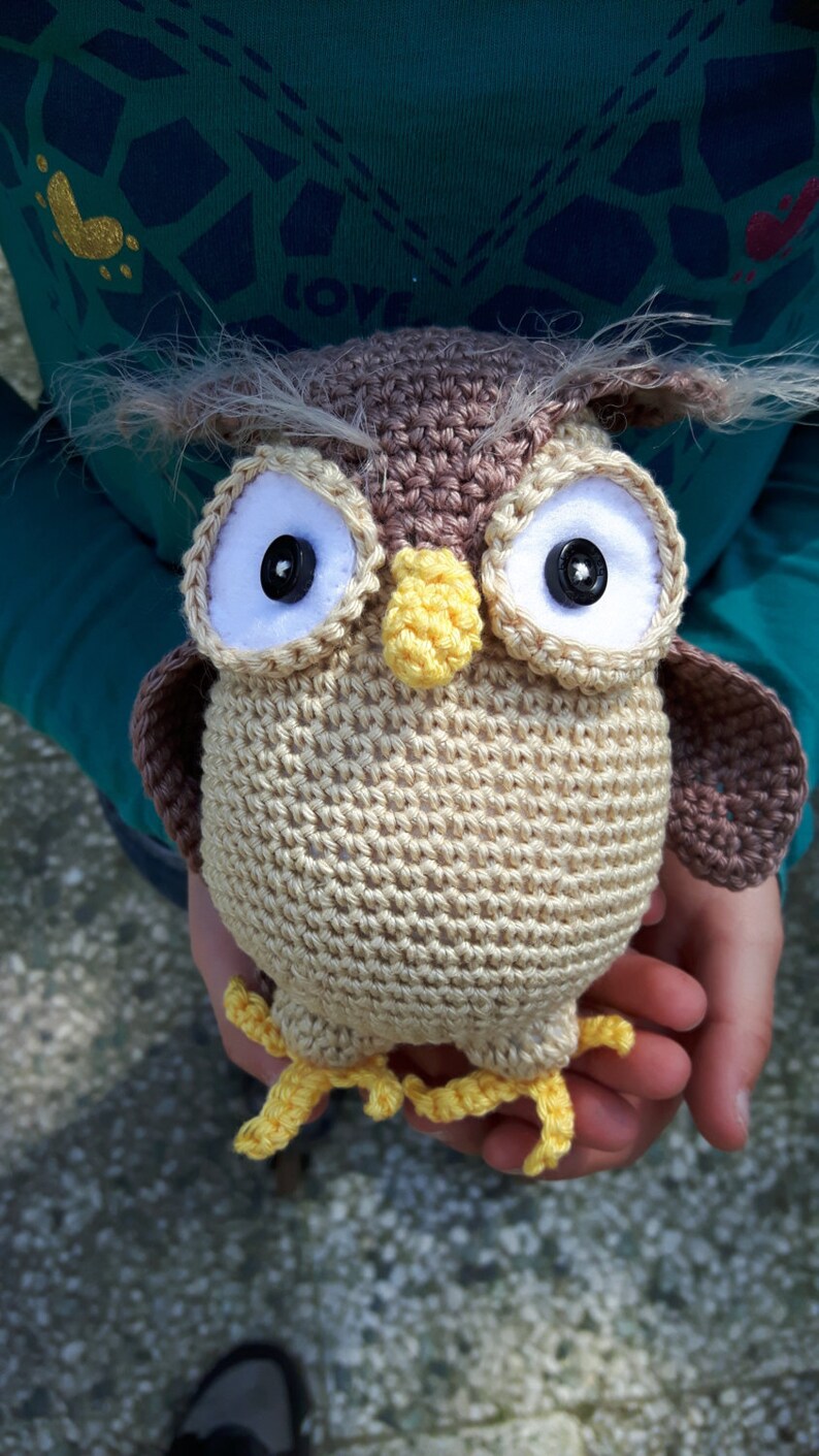 EuleHenriette Amigurumi Owl gehäkelt Eule Eule Stofftier