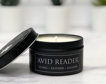 Avid Reader Soy Candle - Ylang + Leather + Jasmine