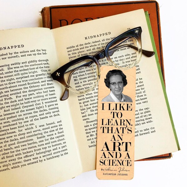 Katherine Johnson Bookmark - Eco Friendly - Literary Gift - Gifts for Book Lovers -