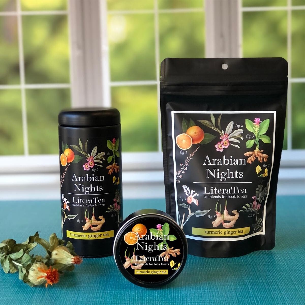 Alice クラリセージ、ティーツリー、イランイラン、ラベンダー 15ml Arabian Nights Turmeric Blend Tea for Bookish Gifts for the