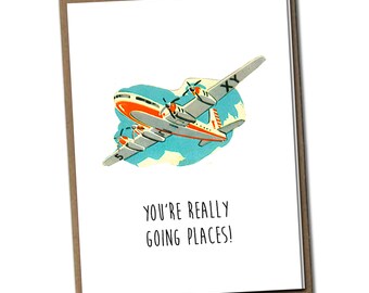 ¡Vas a llegar muy lejos! Tarjeta de felicitación de la serie Lino Clásico - Tarjeta de amistad