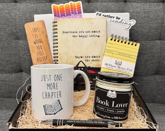 The Ultimate Book Lovers Boxed Gift Set - Care Package -Literary and Bookish Gifts for Bookworms and Bibliophiles - FREE US SHIPPING!
