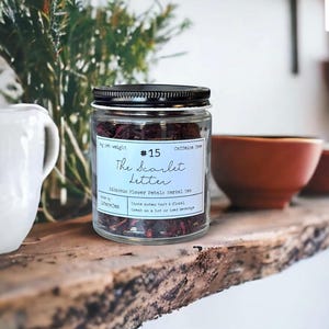 La letra escarlata - Té de hojas sueltas de flor de hibisco - Regalos para lectores