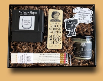 Feminist Boxed Gift Set for Strong and Successful Women - Heroine - Literary Gift Box - Author - Girl Power - FREE US SHIPPING!