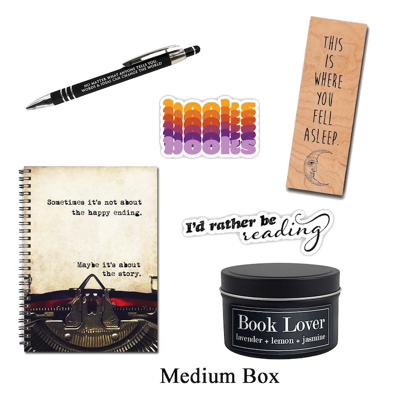 El mejor set de regalo en caja para amantes de los libros: paquete de atención, regalos literarios y literarios para ratones de biblioteca y bibliófilos: ¡ENVÍO GRATUITO A EE. UU.! imagen 3