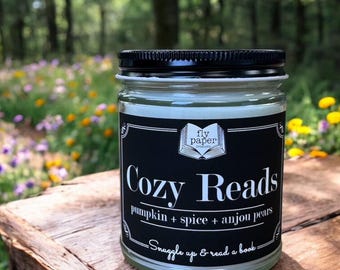 Cozy Reads Soy Candle - Pumpkin + Spice + Anjou Pears