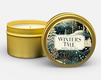 Winter's Tale Limited Holiday Edition 4oz Candle - Bayberry + Fir + Clove
