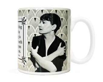 Dorothy Parker 11oz Inspirational Quote Ceramic Mug - Best Gift for Writers - Algonquin Round Table - Satire