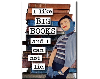 Big Books. Book themed FRIDGE MAGNET