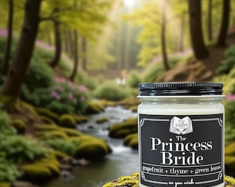 Neuer Duft! Princess Bride Sojakerze - Grapefruit + Thymian + Grüne Blätter