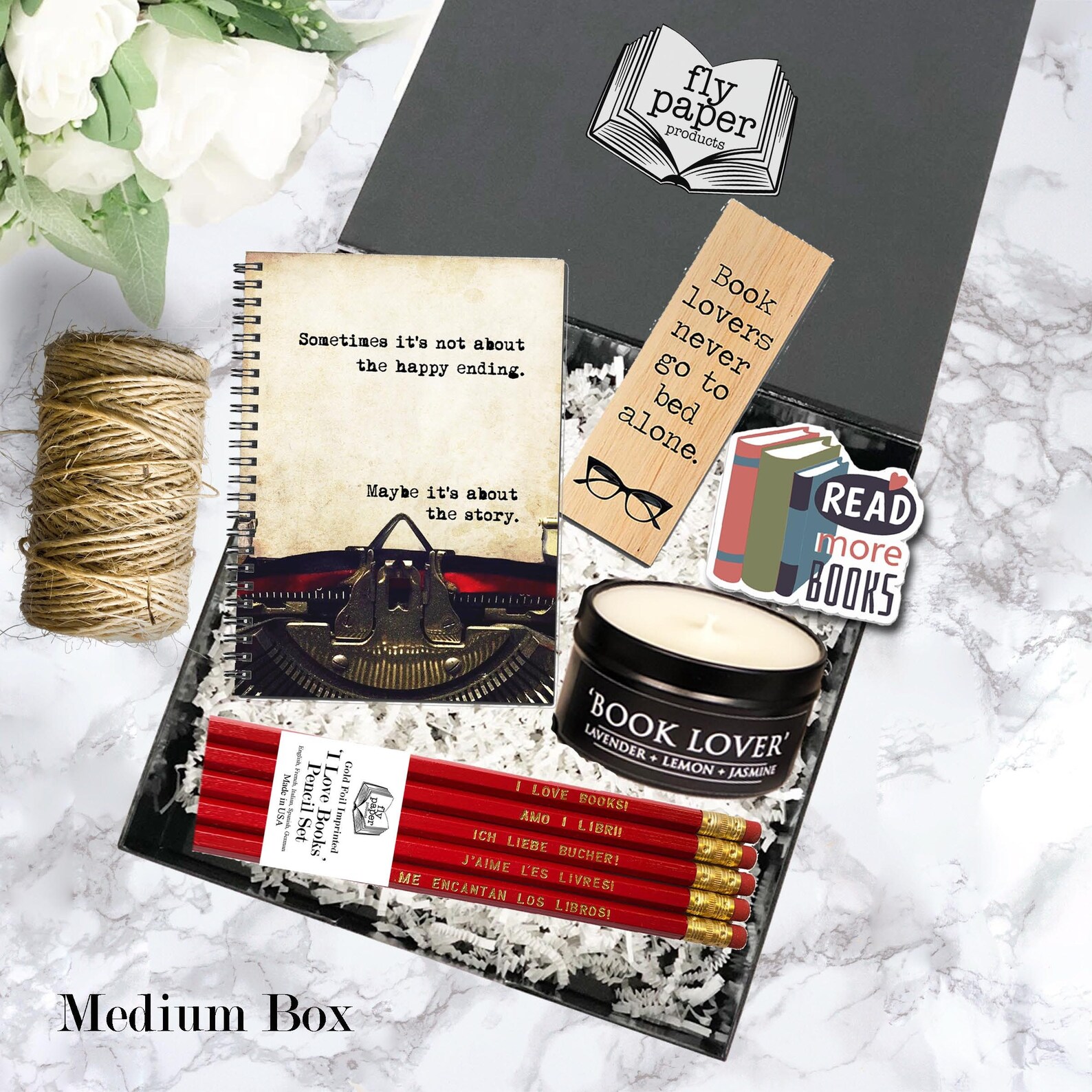 The Ultimate Book Lovers Boxed Gift Set Care Package Etsy