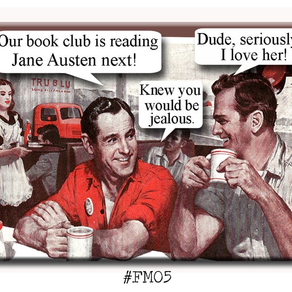 The Jane Austen Book Lovers FRIDGE MAGNET
