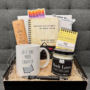El mejor set de regalo en caja para amantes de los libros: paquete de atención, regalos literarios y literarios para ratones de biblioteca y bibliófilos: ¡ENVÍO GRATUITO A EE. UU.! imagen 5