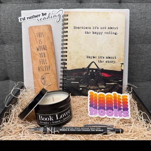 El mejor set de regalo en caja para amantes de los libros: paquete de atención, regalos literarios y literarios para ratones de biblioteca y bibliófilos: ¡ENVÍO GRATUITO A EE. UU.! Medium Size