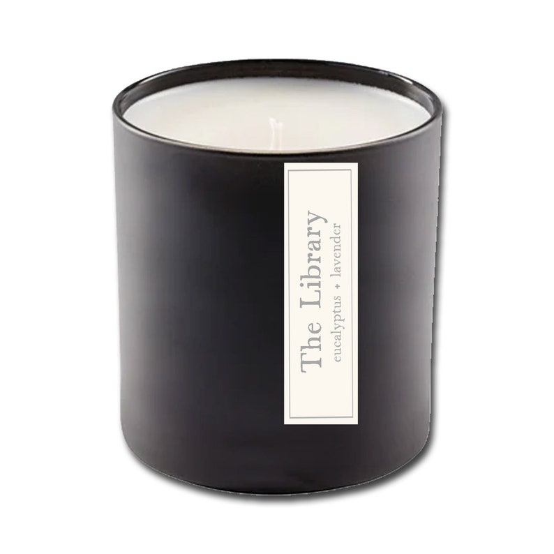 The Library Soy Candle Old Books Eucalyptus Lavender As Seen on Oprah & Buzzfeed Gifts for Book Lovers image 3