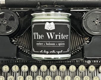 The Writer Soy Candle - Amber + Balsam + Spices