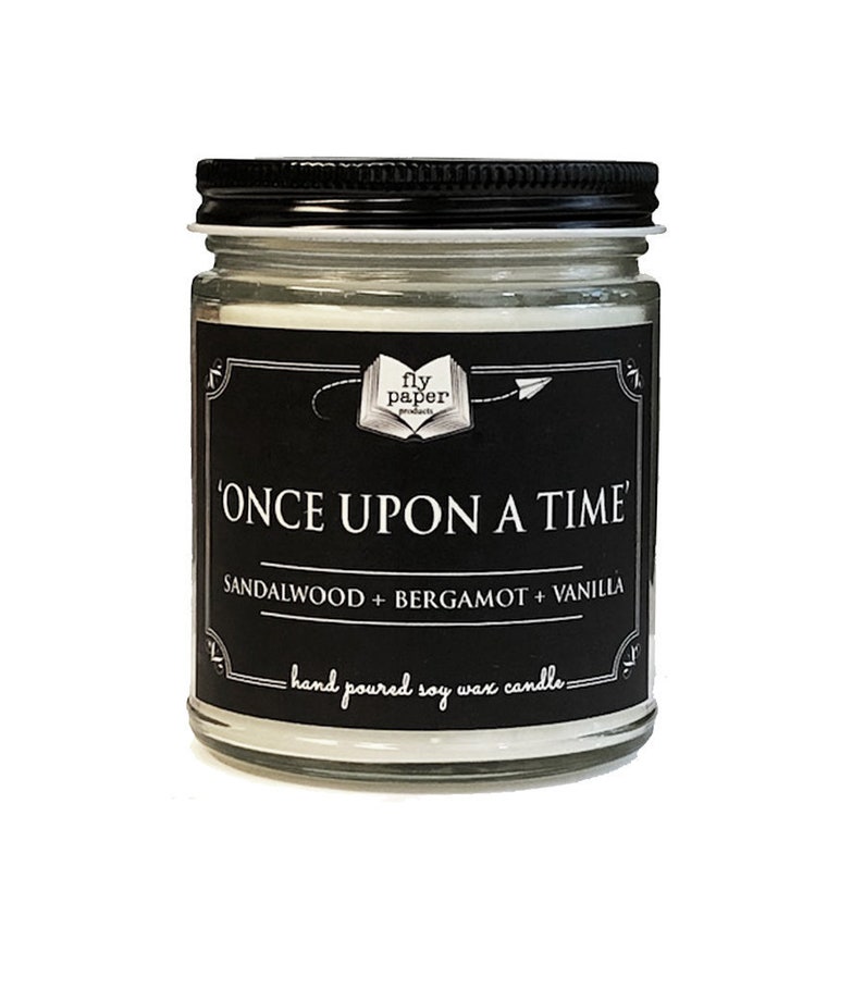Once Upon a Time Soy Candle Sandalwood Bergamot vanilla Etsy