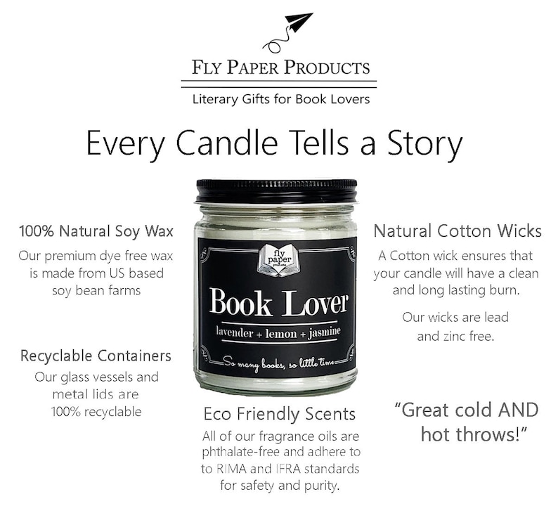 The Library Soy Candle Old Books Eucalyptus Lavender As Seen on Oprah & Buzzfeed Gifts for Book Lovers image 5